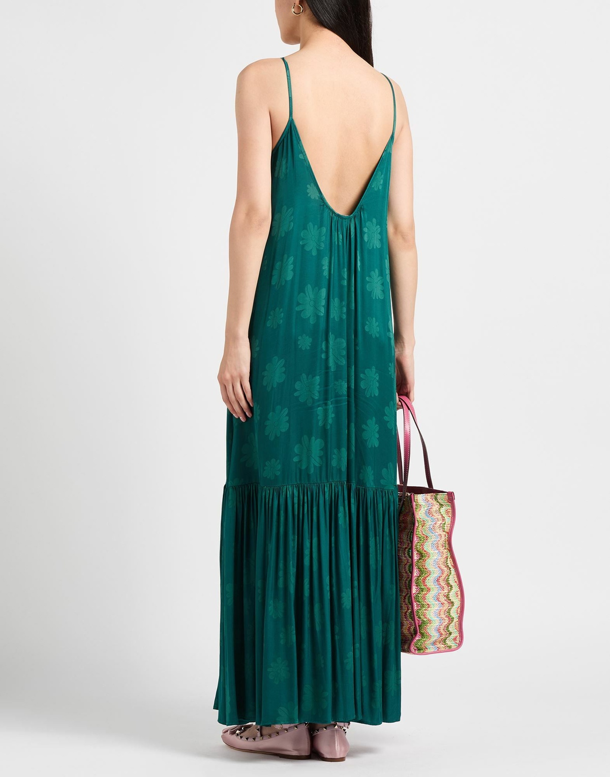 Alessia Santi Womens Maxi dress Emerald in Green