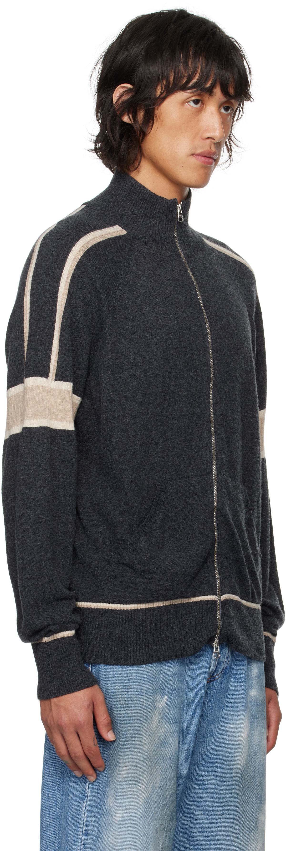 Gimaguas Black Pedro Zip Up Sweater Gimaguas