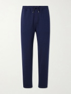 Brunello Cucinelli - Tapered Cotton, Cashmere and Silk-Blend Jersey Sweatpants - Blue