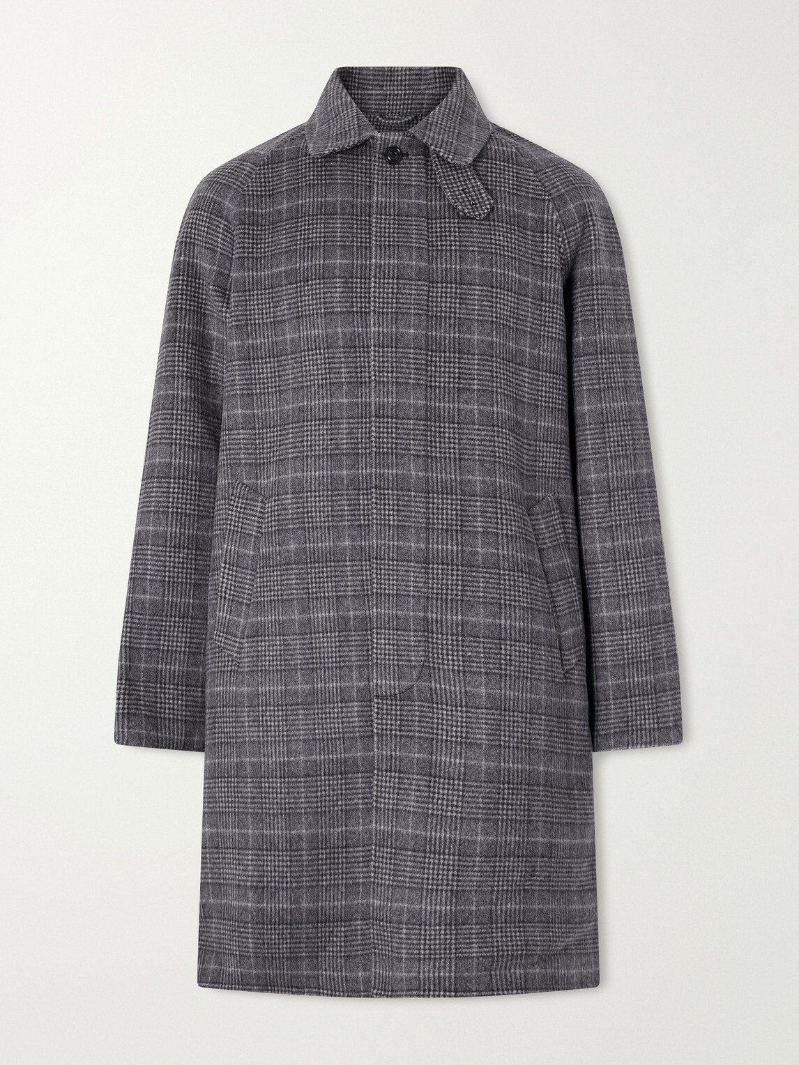 Hartford - Graig Wool-Blend Checked Coat - Gray