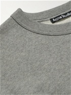 ACNE STUDIOS - Forba Logo-Appliquéd Cotton-Jersey Sweatshirt - Gray