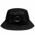 C.P. Company Men's Co-Ted Bucket Hat in Black