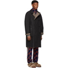 Gucci Reversible Brown Wool Plaid Hunting Coat