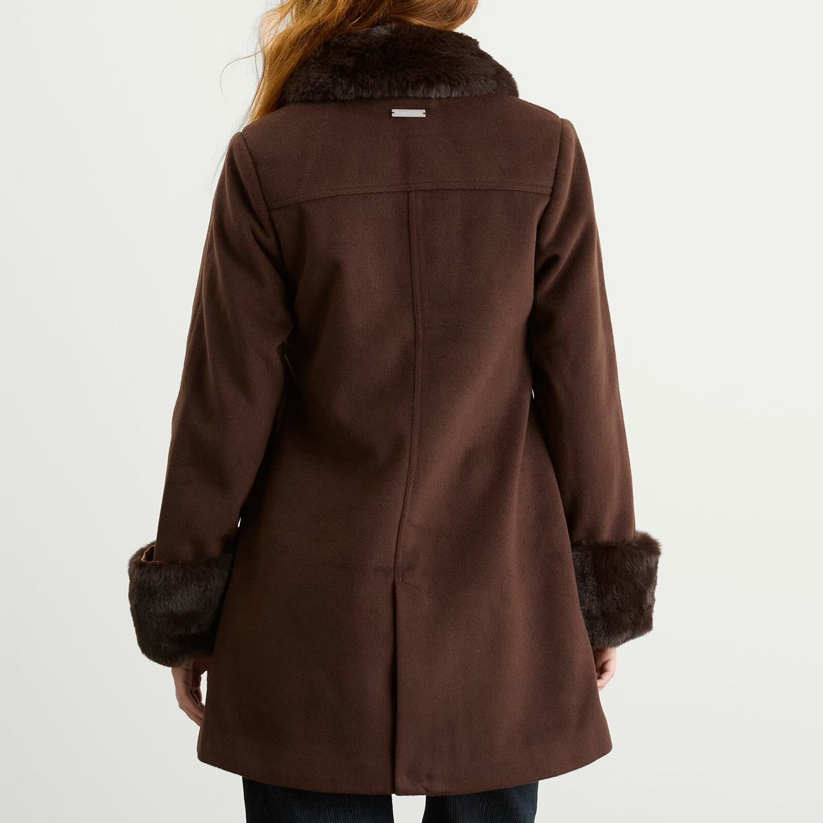 House Of Sunny Women's Dolly Coat in Rosewood Brown