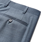 Canali - Storm-Blue Slim-Fit Tapered Wool Suit Trousers - Blue