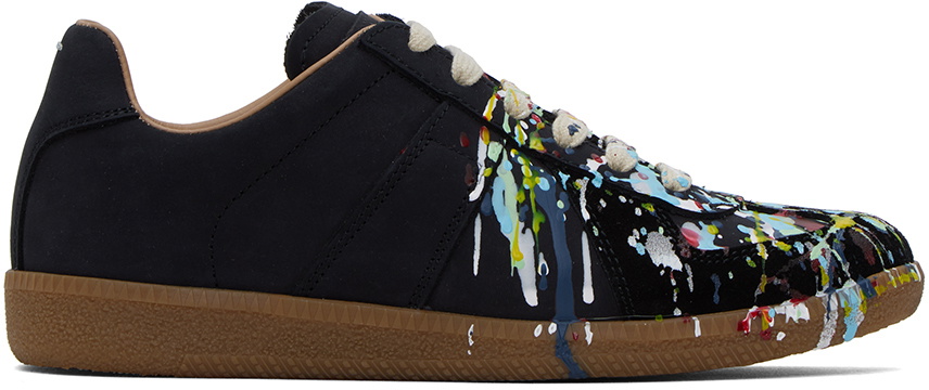 ◆Maison Margiela◆ ブラック Paint Replica スニーカー Maison Margiela Paint Replica スニーカー | ブラック