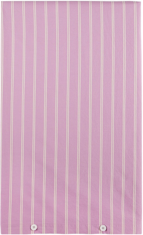 Photo: Tekla Pink Stripe Peracle Duvet Cover, King