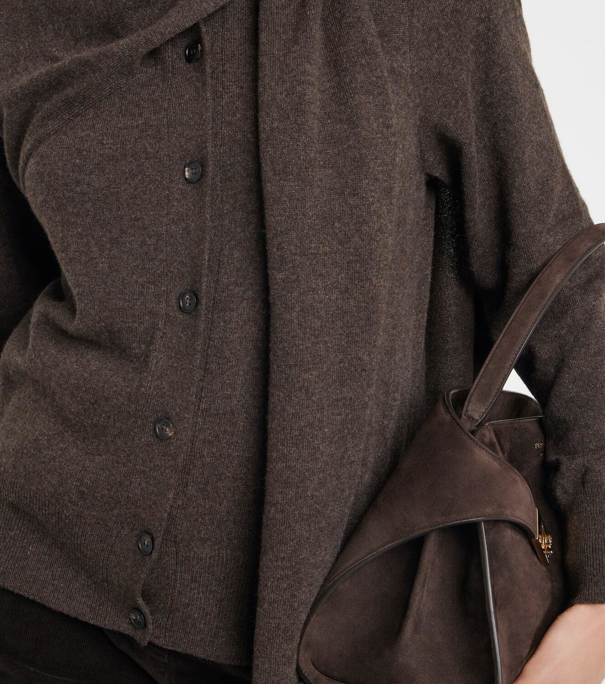 Ferragamo Draped cashmere cardigan