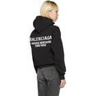 Balenciaga Black New Logo Hoodie