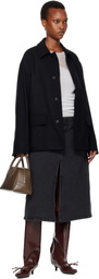 LE17SEPTEMBRE Black Wool Field Jacket