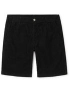 MASSIMO ALBA - Vela Cotton-Corduroy Shorts - Black