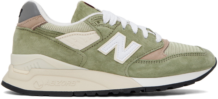 Photo: New Balance Green Made in USA 998 Sneakers