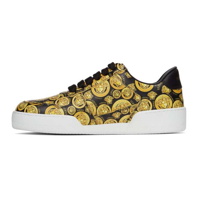 Versace Black and Yellow Medusa Amplified Ilus Sneakers Versace display picture 1