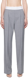 Alexander Wang Gray Pleated Trousers