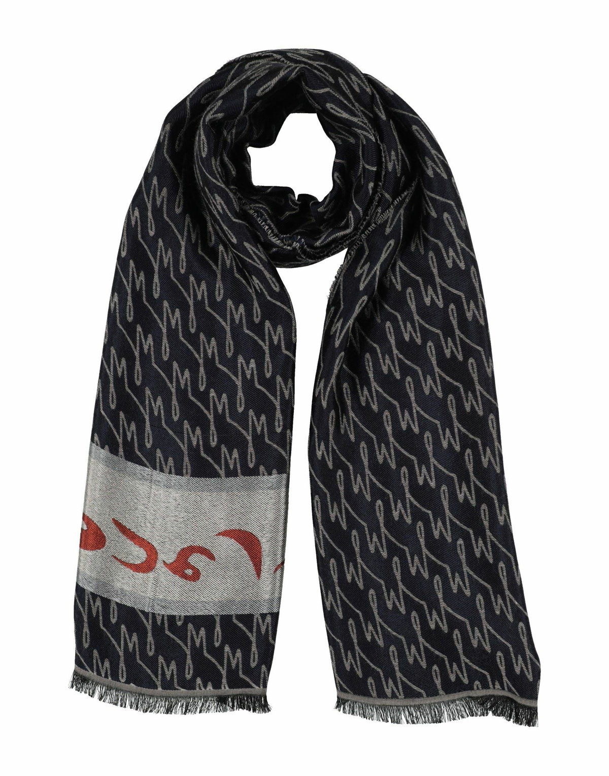 Manila Grace Womens Scarf in Grey