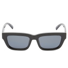 Le Specs Le Castle Sunglasses in Black/Smoke Mono Polarized 