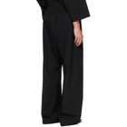 Fear of God Black Cotton Wool Oxford Wide Leg Drawstring Trousers