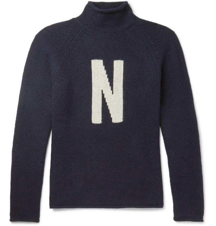Photo: Norse Projects - Thore N Intarsia Wool Sweater - Men - Navy