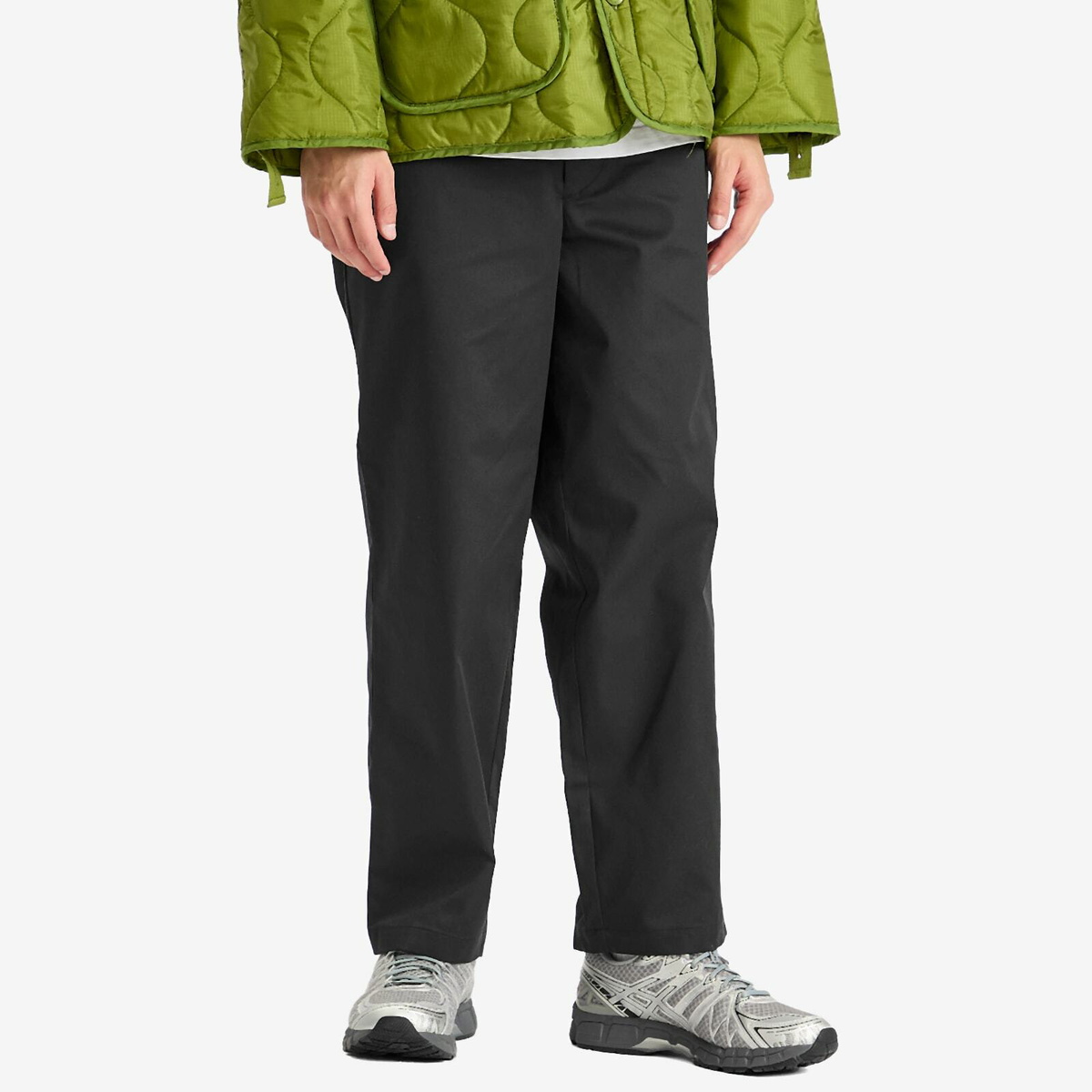 WTAPS Men's Wide Leg Work Trousers in Black WTAPS