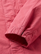 Stone Island - Logo-Appliquéd Brushed Cotton-Canvas Overshirt - Pink