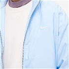 Nike Men's NRG Satin Bomber Jacket in Celestine Blue/White
