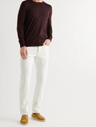 LORO PIANA - Wish Virgin Wool Sweater - Burgundy