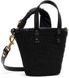 sacai Black Hybrid Micro Marche Bag