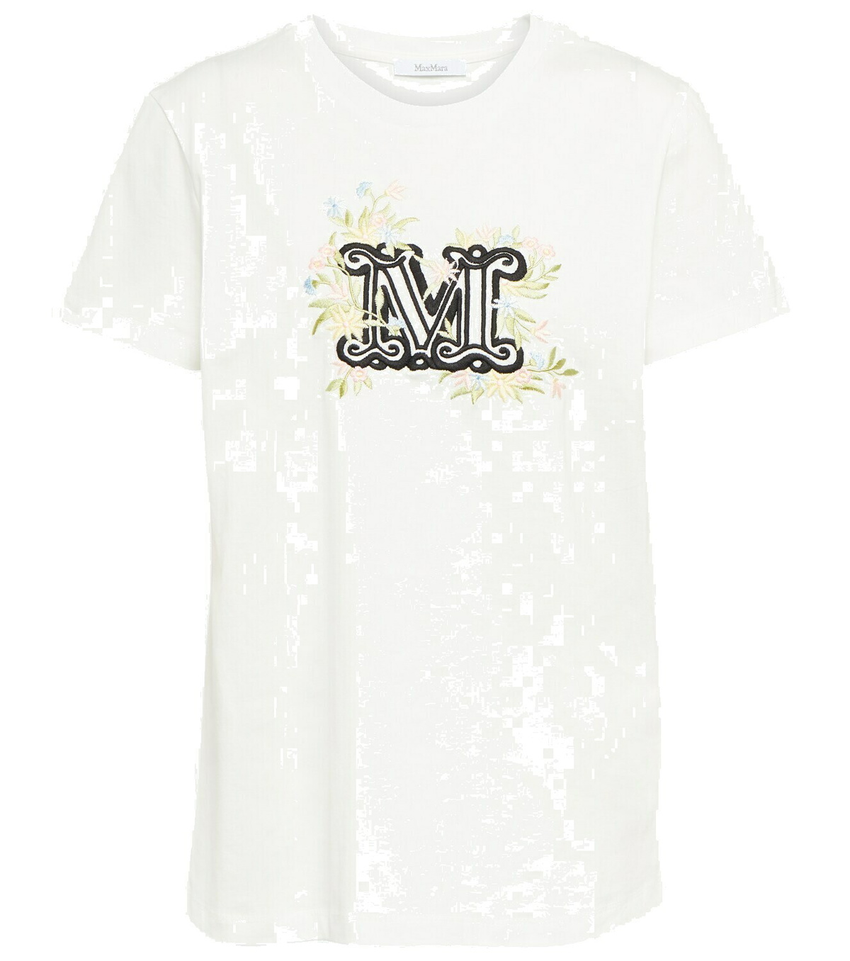 【Max Mara】 Sacha embroideredコットンTシャツ Max Mara - Sacha embroidered cotton T-shirt Max Mara
