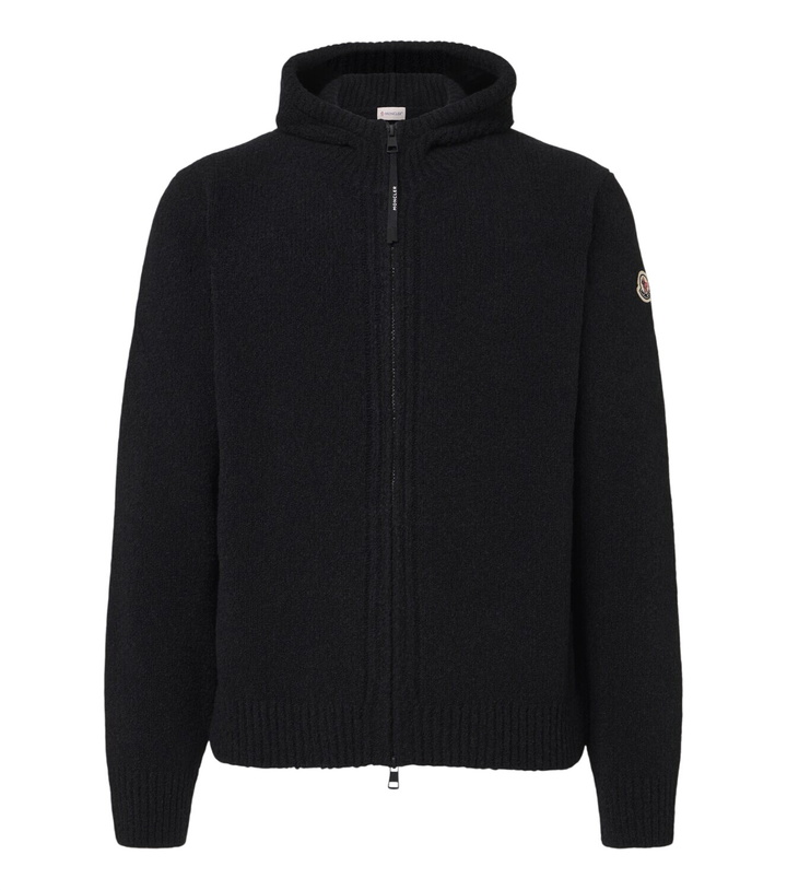 Photo: Moncler Wool-blend bouclé zip-up hoodie