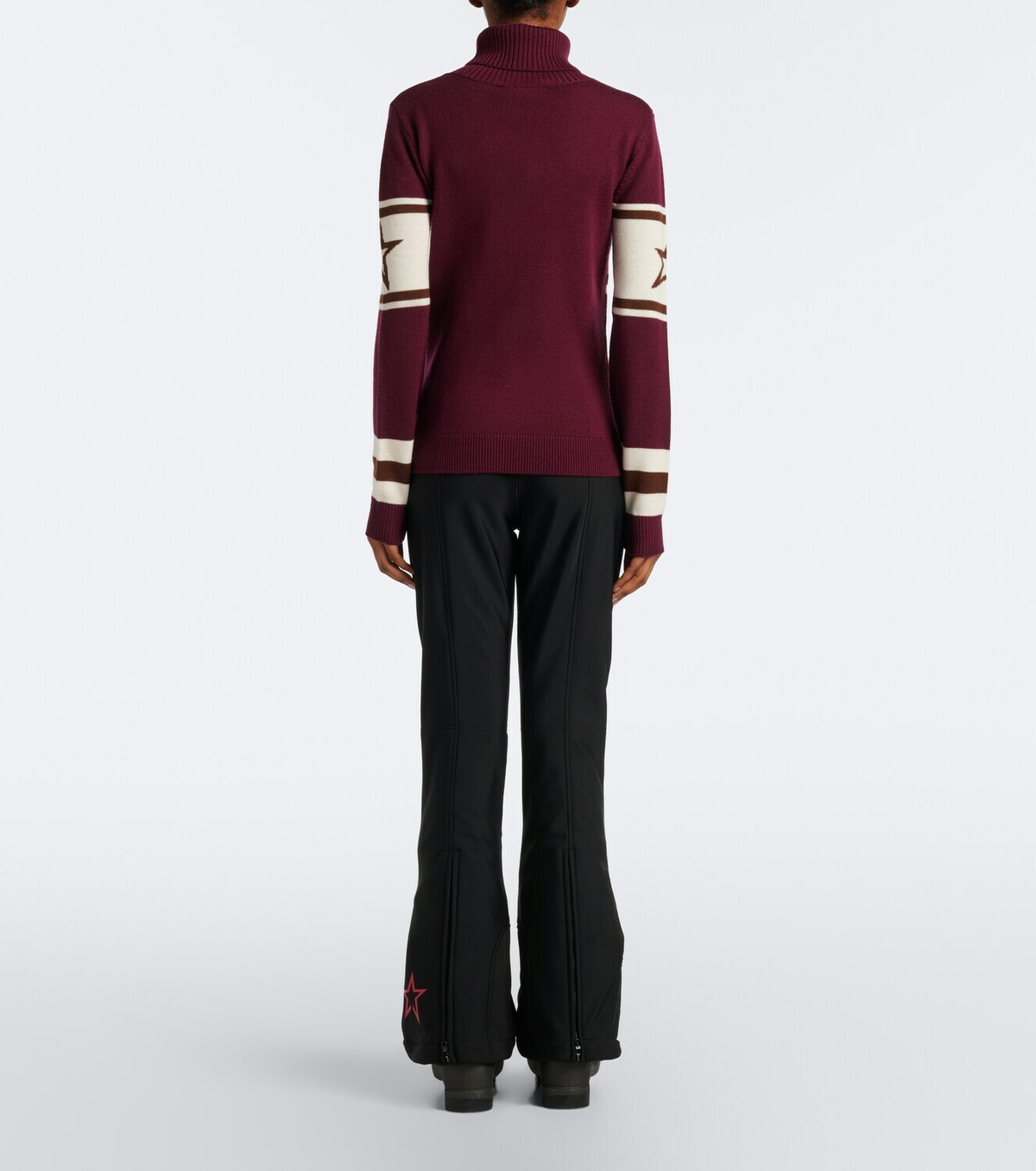 Perfect Moment Schild intarsia wool turtleneck sweater