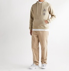 Satta - Dao Enzyme-Washed Printed Organic Loopback Cotton-Jersey Hoodie - Neutrals