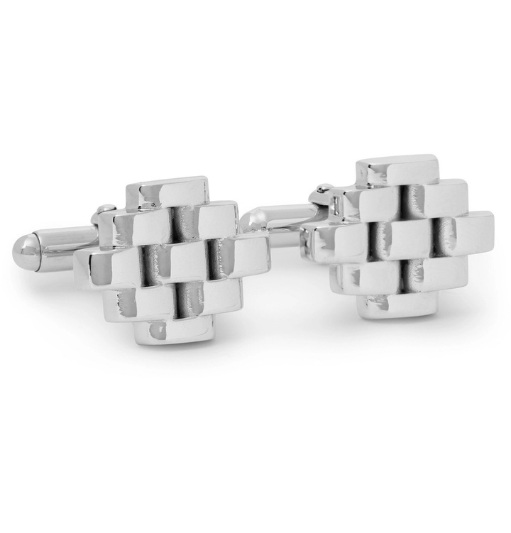 Photo: Lanvin - Rhodium-Plated Cufflinks - Silver