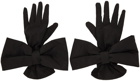 Shushu/Tong SSENSE Exclusive Black Bow Gloves