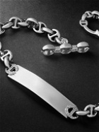 HOORSENBUHS - Open-Link Monogram 5mm Silver Diamond Bracelet - Silver