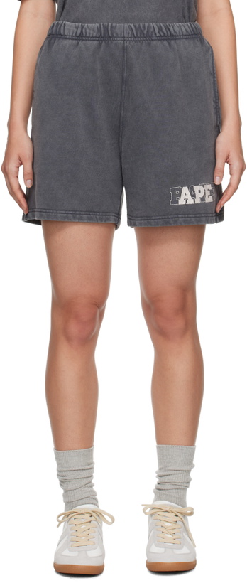 Photo: BAPE Gray Pigment Dyed Sweat Shorts