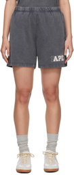 BAPE Gray Pigment Dyed Sweat Shorts