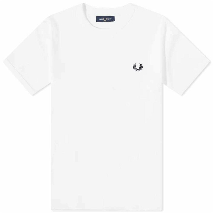 Photo: Fred Perry Authentic Men's Ringer T-Shirt in White