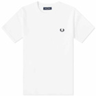 Fred Perry Authentic Men's Ringer T-Shirt in White