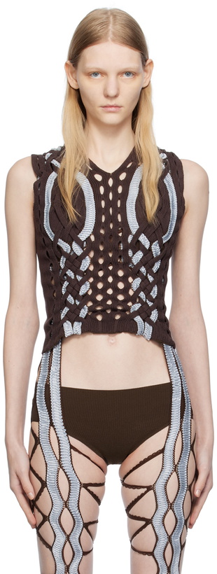 Photo: Sinéad O’Dwyer Brown Aran Shibari Vest