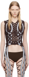 Sinéad O’Dwyer Brown Aran Shibari Vest