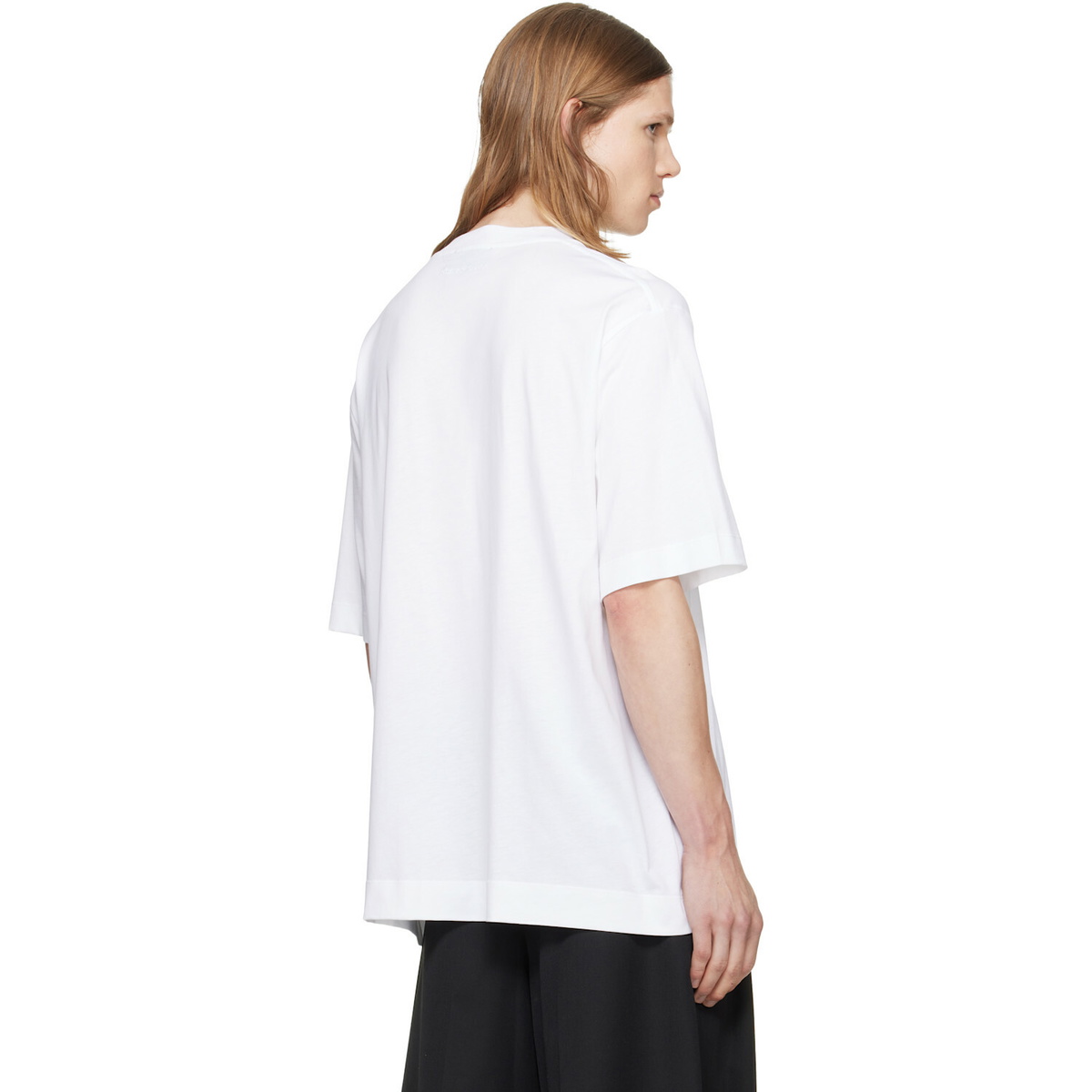 Simone Rocha White Ruffle Rosette Boxy T-shirt
