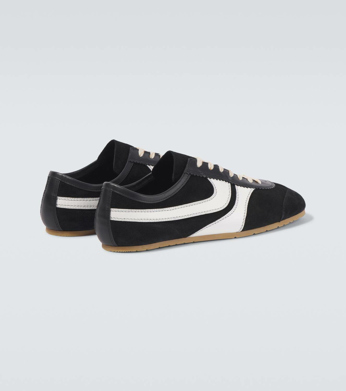 Dries Van Noten Women's Suede Sneakers Black