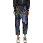 By Walid Multicolor Silk Tie Story Gerald Trousers