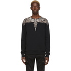 Marcelo Burlon County of Milan Black and Brown Earth Wings Sweatshirt