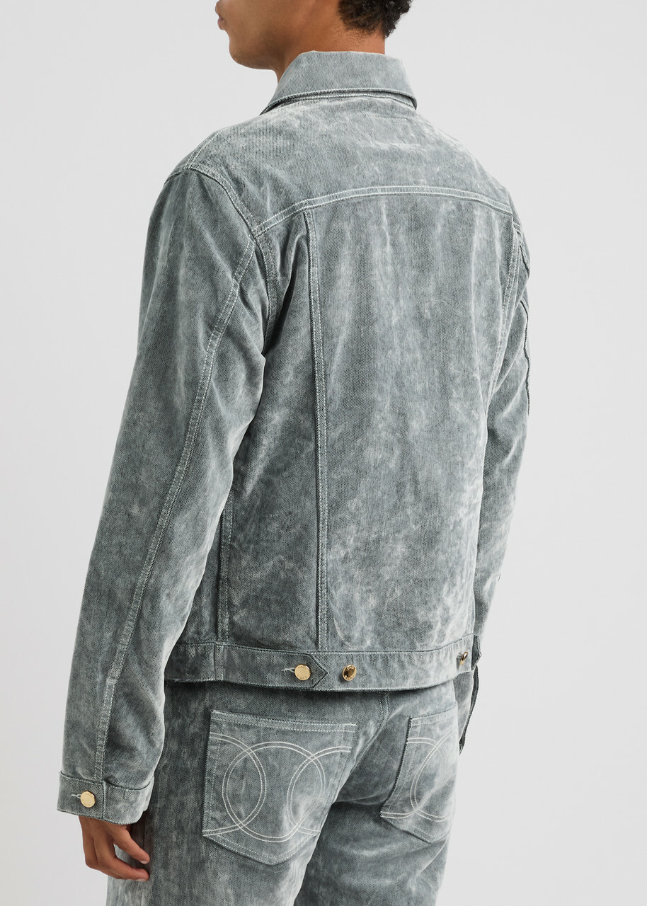 Casablanca Peach Brushed Denim Jacket