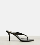 Saint Laurent Sue 75 leather thong sandals