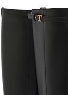 Tods Gomma Leather Knee-high Boots Black