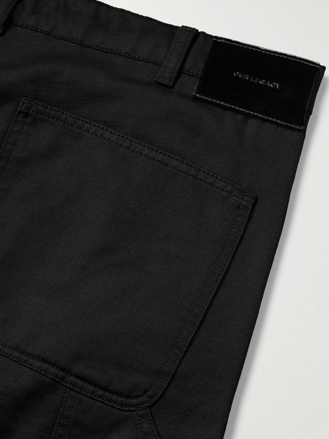 OUR LEGACY ブラック スラックス Our Legacy - Work Trouser Black Overdye Nettle Canvas