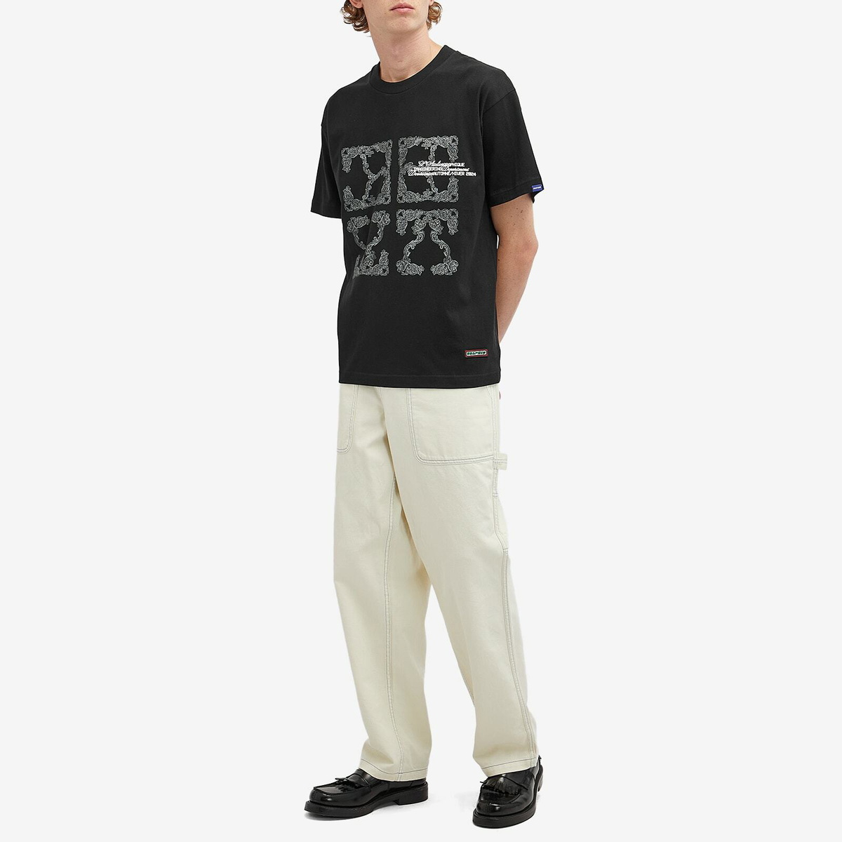 Deva States Men's Cartouche T-Shirt in Black
