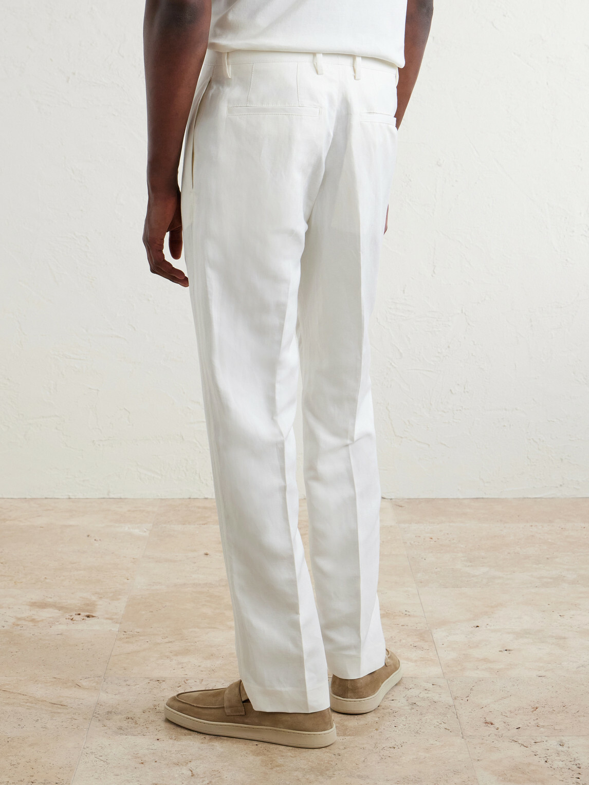 Canali - Mamhood Straight-Leg Pleated Linen And Silk-Blend Trousers - White